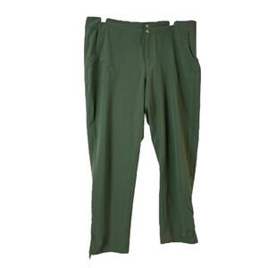 Dressbarn DB Sunday Athleisure Casual Tie Ankle Jogger Pants Olive Green Size 14